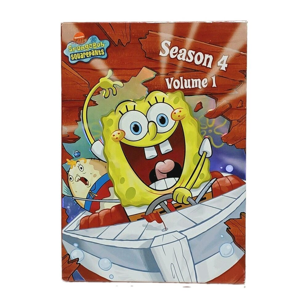 Spongebob Squarepants, Season 4 Volume 1, 2 Nick DVD's 235 Minutes